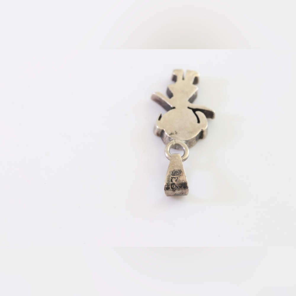 Vintage 925 Sterling Silver Girl Pendant Charm • Possibly Chile 1970s - Picture 5 of 9